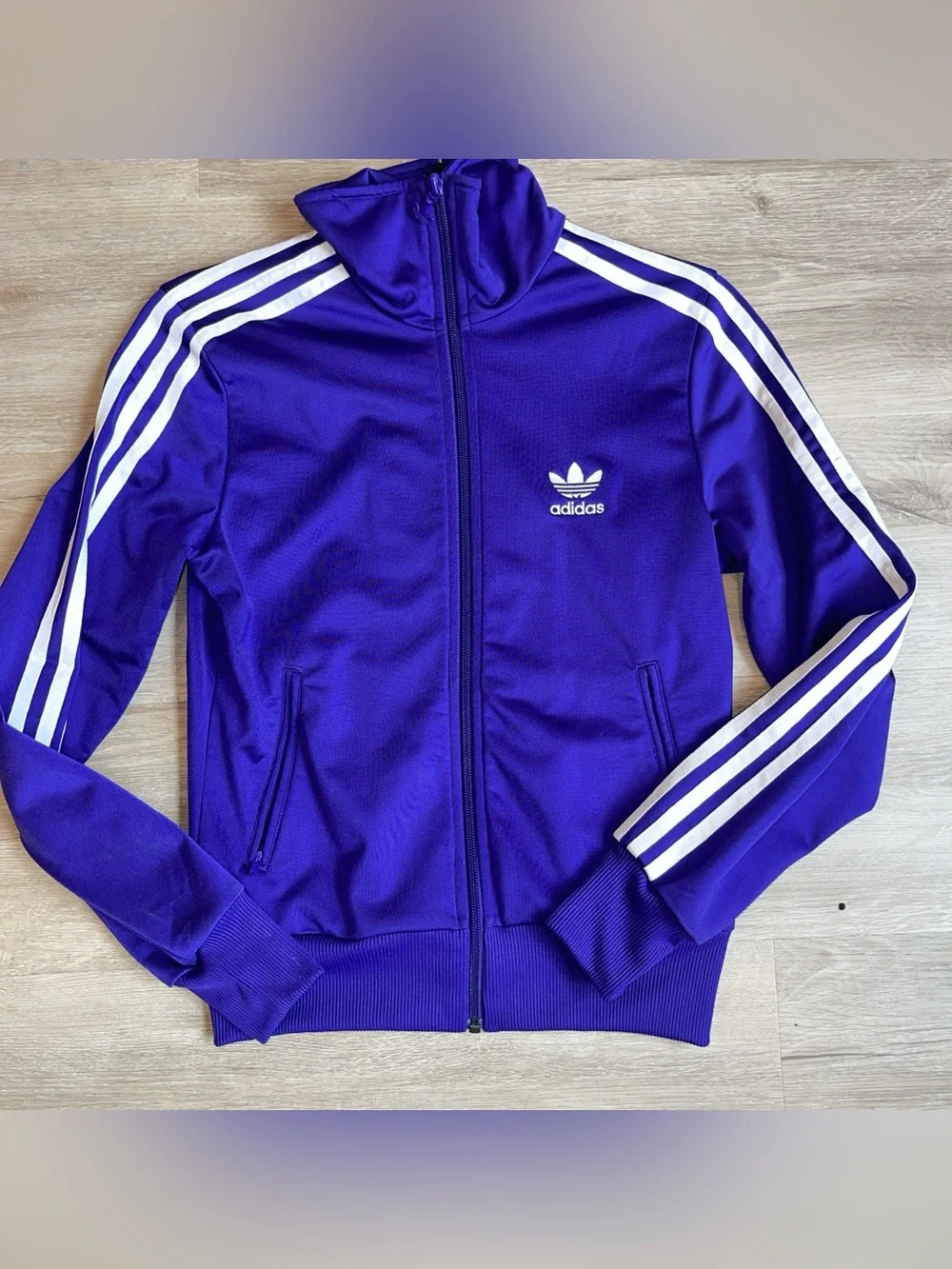 Adidas Originals Firebird Purple Trefoil Track Jacket Women’s S